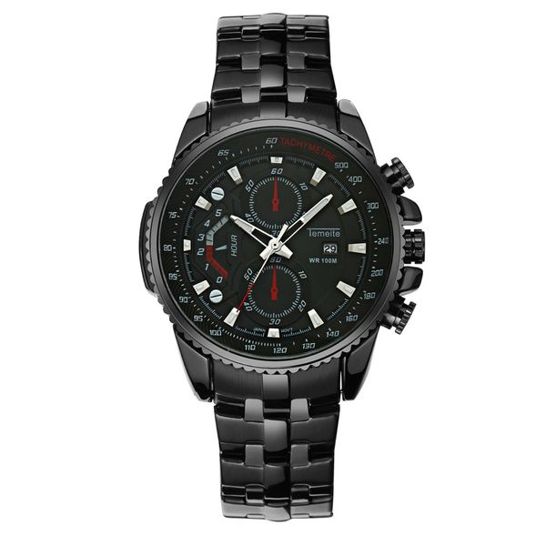 temeite black stainless steel men quartz watch mens date display waterproof sport wristwatches male business clock, Slivery;brown
temeite black stainless steel men quartz watch mens date display waterproof sport wristwatches male business clock, Slivery;brown