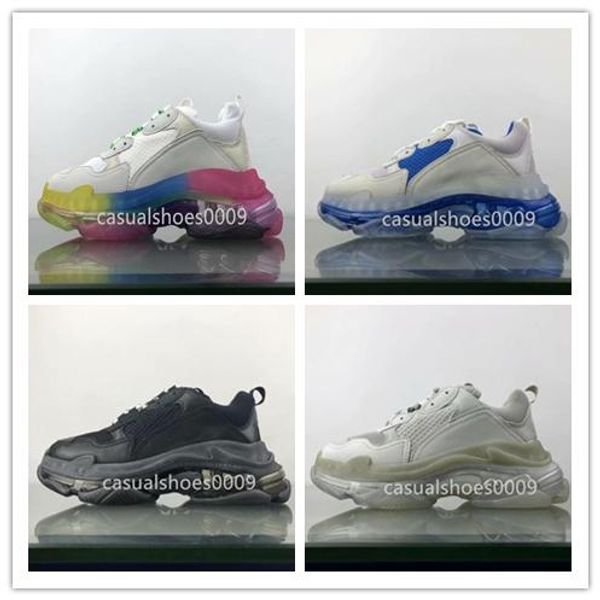 2019 новый стиль paris 17fw triple-s кроссовки модные роскошные дизайнерские туфли радужное хрустальное дно мужчины и женщины triple s повсе, Black
2019 новый стиль paris 17fw triple-s кроссовки модные роскошные дизайнерские туфли радужное хрустальное дно мужчины и женщины triple s повсе, Black
