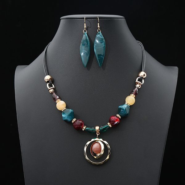 luxury acrylic wedding jewelry sets for women multicolor long round tassel pendant necklace drop earrings sets wedding gift, Silver
luxury acrylic wedding jewelry sets for women multicolor long round tassel pendant necklace drop earrings sets wedding gift, Silver
