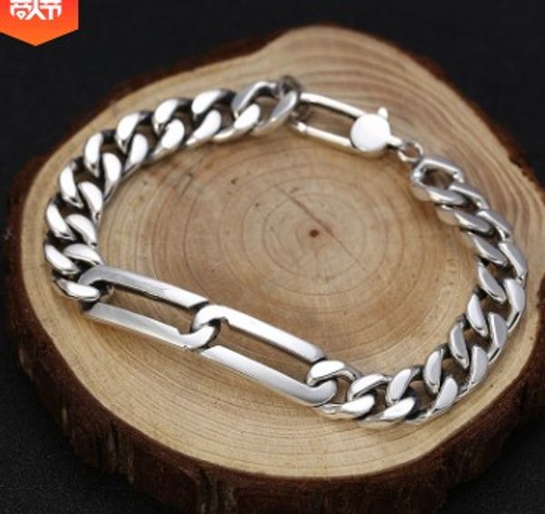 mens bracelets 2019 100% real 925 silver men bracelet chain bracelet 20cm, Black
mens bracelets 2019 100% real 925 silver men bracelet chain bracelet 20cm, Black