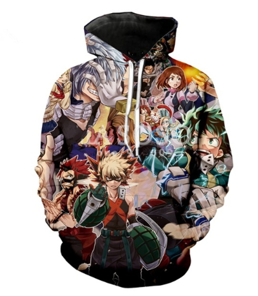 2019 new fashion anime my hero academia boku no hero 3d printed hoodies women men pullovers outerwear casual hip hop a365, Black
2019 new fashion anime my hero academia boku no hero 3d printed hoodies women men pullovers outerwear casual hip hop a365, Black