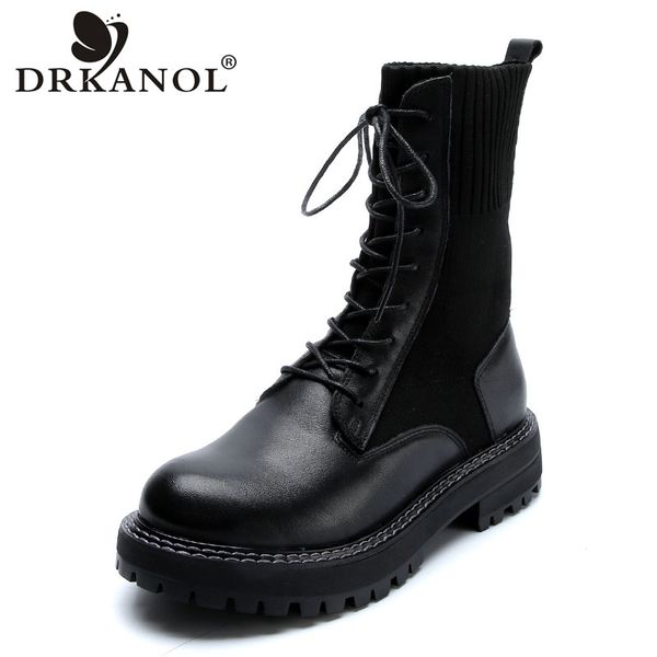 drkanol british style women boots fashion genuine leather women boots comfortable round toe slip on mid calf casual, Black
drkanol british style women boots fashion genuine leather women boots comfortable round toe slip on mid calf casual, Black