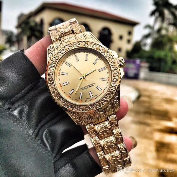 new casual watches men sculpture 42mm dial full stainless steel band gold fashion quartz wrist watch for mens relogio masculino, Slivery;brown
new casual watches men sculpture 42mm dial full stainless steel band gold fashion quartz wrist watch for mens relogio masculino, Slivery;brown