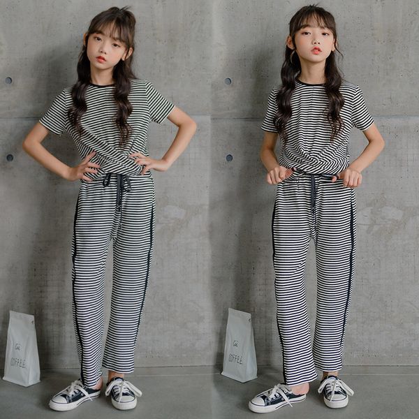 new 2020 children tracksuit for girls clothing sets summer 2pcs stripe t shirts outfit suit kids pants clothes 8 10 12 16 year, White
new 2020 children tracksuit for girls clothing sets summer 2pcs stripe t shirts outfit suit kids pants clothes 8 10 12 16 year, White
