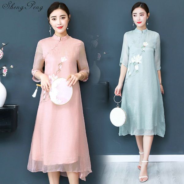 2020 summer chinese traditional dress women cheongsam half sleeve blossom flower printing loose dress qipao v1606, Red
2020 summer chinese traditional dress women cheongsam half sleeve blossom flower printing loose dress qipao v1606, Red