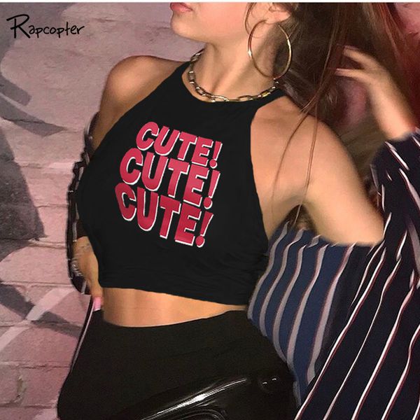 rapcopter off shoulder halter women camis summer printed letter streetwear cropped korean backless camisole ladies 2019, White
rapcopter off shoulder halter women camis summer printed letter streetwear cropped korean backless camisole ladies 2019, White