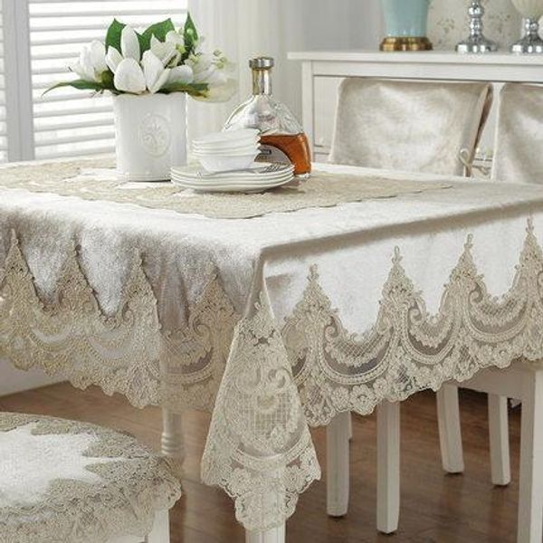 europe luxury embroidered tablecloth table dining table cover lace table cloth thick gold velvet retro home fabric chair cover y200421
europe luxury embroidered tablecloth table dining table cover lace table cloth thick gold velvet retro home fabric chair cover y200421