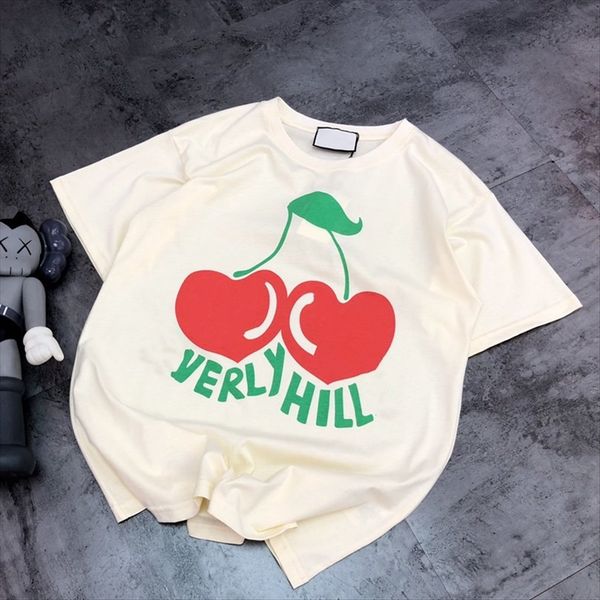 d02-high version 20 cherry letter loose casual all-match t-shirt ins fashionable young girl short sleeve summer, White
d02-high version 20 cherry letter loose casual all-match t-shirt ins fashionable young girl short sleeve summer, White
