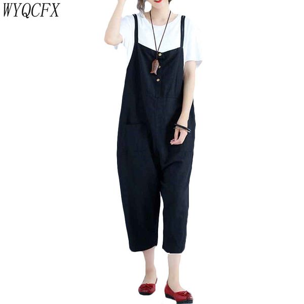 casual oversized women harem loose black sleeveless jumpsuits 2019 vintage spring summer sling pants female casual rompers w122, Black;white
casual oversized women harem loose black sleeveless jumpsuits 2019 vintage spring summer sling pants female casual rompers w122, Black;white