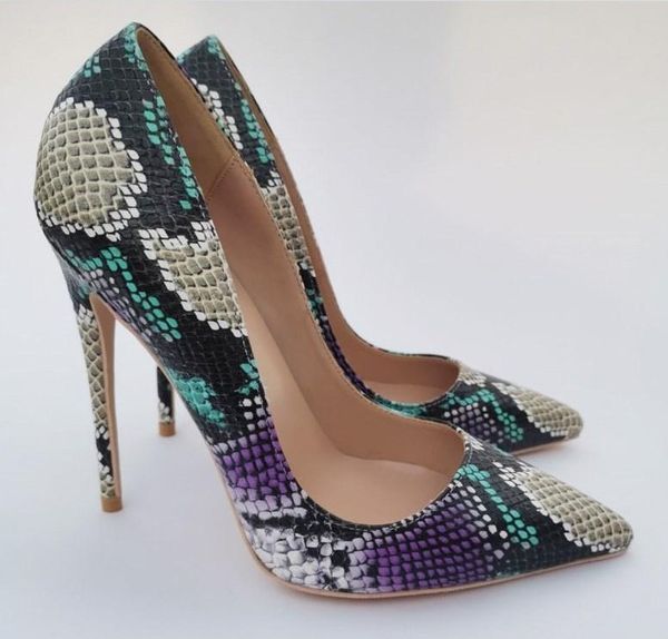 2019 new women lady multicolor python leather poined toes high heeled shoes single shoes pumps high heels shoes 12cm wedding, Black
2019 new women lady multicolor python leather poined toes high heeled shoes single shoes pumps high heels shoes 12cm wedding, Black