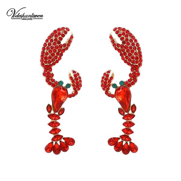 vodeshanliwen fashion rhinestone lobster earrings for women bohemian vintage animal stud earrings 2019 new jewelry, Golden;silver
vodeshanliwen fashion rhinestone lobster earrings for women bohemian vintage animal stud earrings 2019 new jewelry, Golden;silver