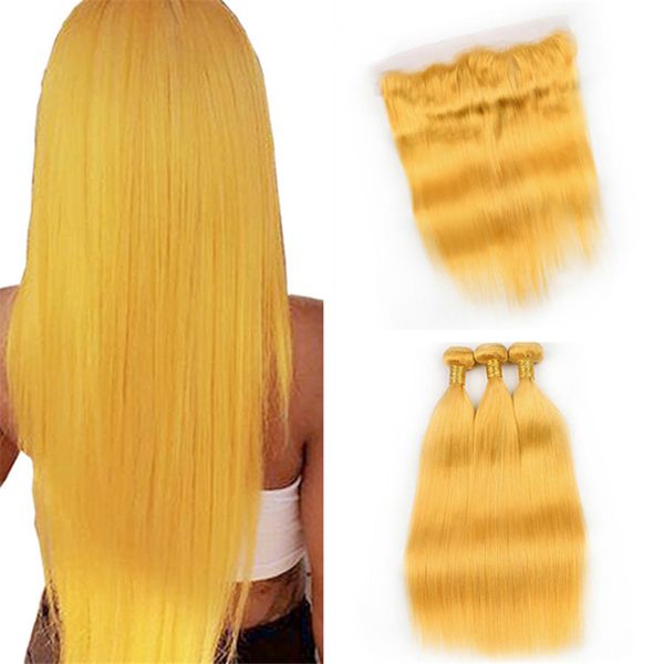 Indian yellow virgin hair traight bundle with lace frontal clo ure pure colored yellow human hair weave weft with full frontal
Indian yellow virgin hair traight bundle with lace frontal clo ure pure colored yellow human hair weave weft with full frontal