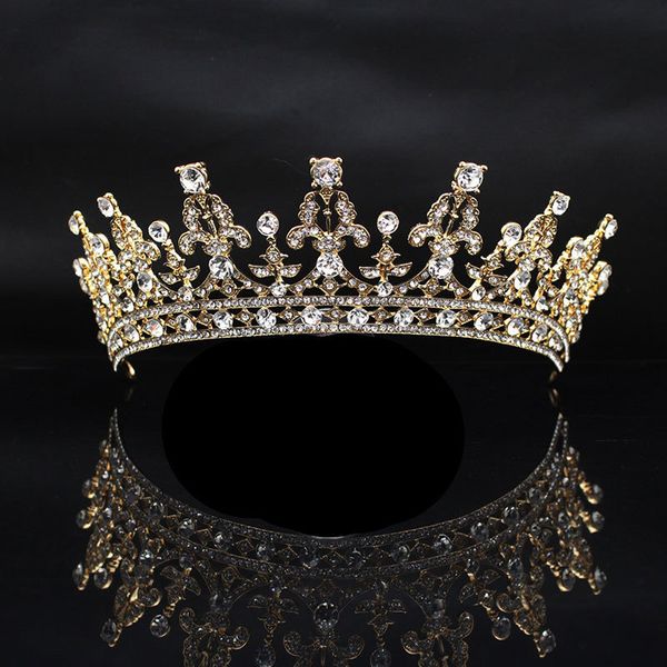 silver/gold crystal rhinestone princess noiva diadem headdress bride bridesmaid crown tiara wedding hair jewelry accessories bh, Golden;white
silver/gold crystal rhinestone princess noiva diadem headdress bride bridesmaid crown tiara wedding hair jewelry accessories bh, Golden;white