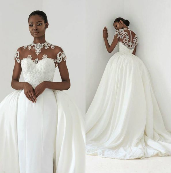 африканская русалка свадебные платья с overskirts jewel шеи cap рукавом кружева свадебные платья vestidos дубай пляж свадебное платье плюс р, White
африканская русалка свадебные платья с overskirts jewel шеи cap рукавом кружева свадебные платья vestidos дубай пляж свадебное платье плюс р, White