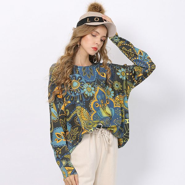 autumn spring retro printed knitted pullover o-neck plus size loose sweaters women clothing casual outerwear ta6342, White;black
autumn spring retro printed knitted pullover o-neck plus size loose sweaters women clothing casual outerwear ta6342, White;black