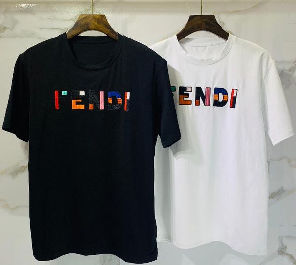 mens designers xxl fendi t shirts fashion mens clothing summer casual streetwear designers t shirt cotton crew neck short sleeve, White 
mens designers xxl fendi t shirts fashion mens clothing summer casual streetwear designers t shirt cotton crew neck short sleeve, White