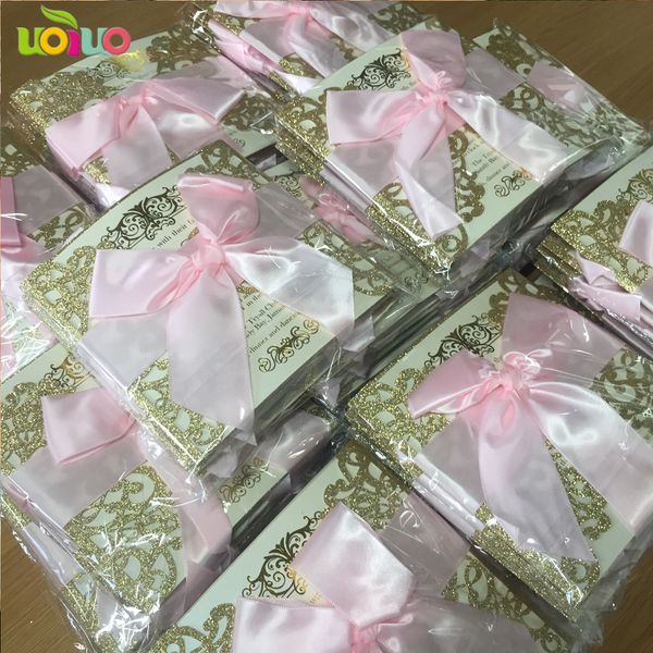 bow diy customized 50set inc43 glitter gold laser cut wedding invitations card personalized custom pink bow
bow diy customized 50set inc43 glitter gold laser cut wedding invitations card personalized custom pink bow