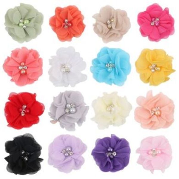 10pcs chiffon pearl flower hand sewing boutique pearl and rhinestone cluster 6cm hair flower 33 color hair accessory no clip, Slivery;white
10pcs chiffon pearl flower hand sewing boutique pearl and rhinestone cluster 6cm hair flower 33 color hair accessory no clip, Slivery;white