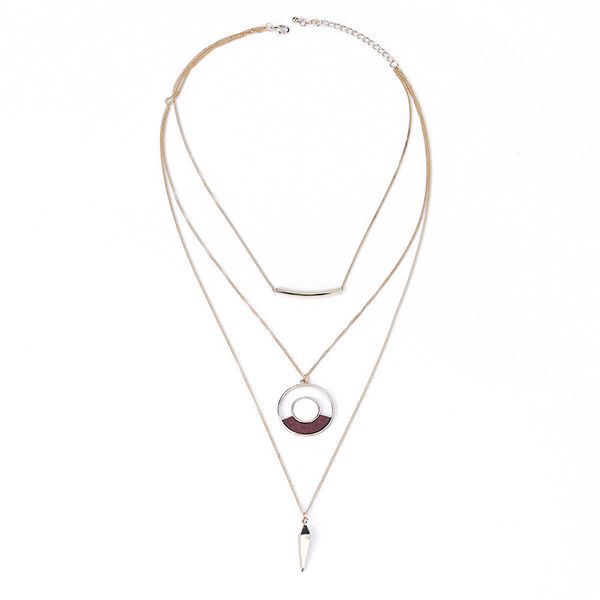 fashion multi-layer women's necklace circle arrow natural stone pendant necklaces for women party christmas birthday gift, Silver
fashion multi-layer women's necklace circle arrow natural stone pendant necklaces for women party christmas birthday gift, Silver