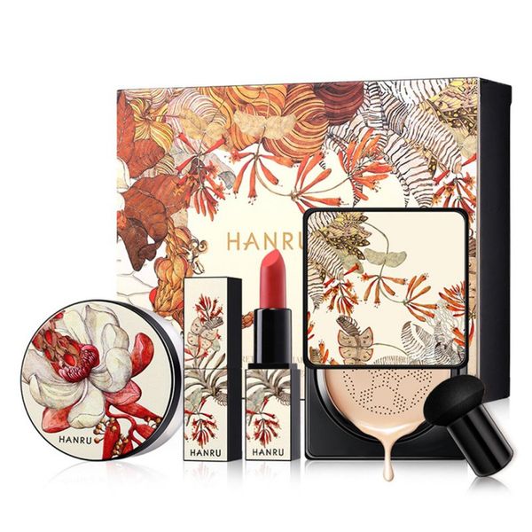 makeup sets 4pcs set loose powder air cushion foundation cream matte lipstick mushroom head puff cosmetic kit w1
makeup sets 4pcs set loose powder air cushion foundation cream matte lipstick mushroom head puff cosmetic kit w1