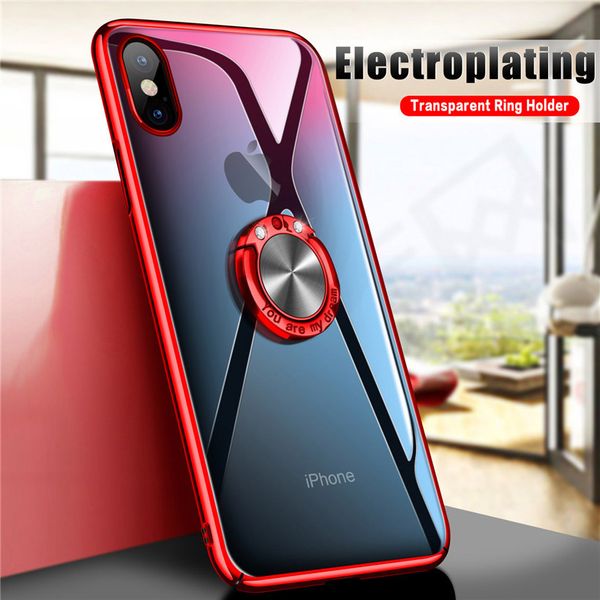 1pcs electroplating clear case for iphone 11 pro xr xs max x 6 6s 7 8 plus ring stand holder hard pc cover for samsung s8 s9 plus note 8
1pcs electroplating clear case for iphone 11 pro xr xs max x 6 6s 7 8 plus ring stand holder hard pc cover for samsung s8 s9 plus note 8