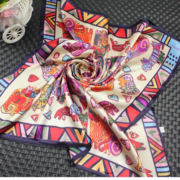 simulation oil painting cartoon children's simulation towel square scarf cat satin square scarf, Red;brown
simulation oil painting cartoon children's simulation towel square scarf cat satin square scarf, Red;brown