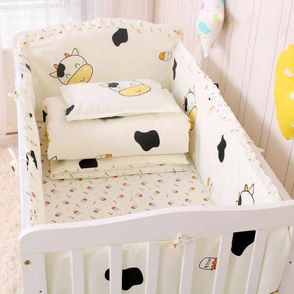 6/9pcs cow baby room decoration crib bedding set baby crib bumper nordic room decor protetor de berço 120*60/120*70cm
6/9pcs cow baby room decoration crib bedding set baby crib bumper nordic room decor protetor de berço 120*60/120*70cm