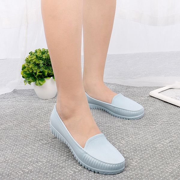 women rain shoes 2019 summer pvc waterproof flat shoe for woman candy color rain shoe non-slip casual female shoes spring flats, Black
women rain shoes 2019 summer pvc waterproof flat shoe for woman candy color rain shoe non-slip casual female shoes spring flats, Black