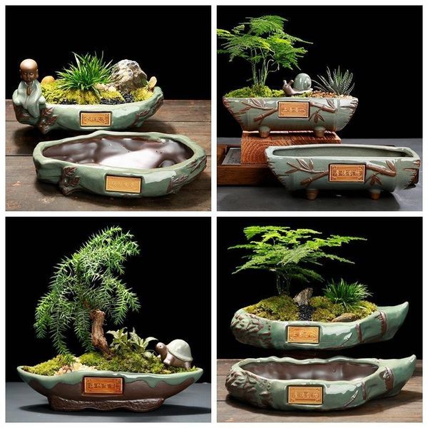 creative ceramic flower pot chinese-style large asparagus bonsai pots plants ge pots succulents purple sand retro stoneware february 8 finis
creative ceramic flower pot chinese-style large asparagus bonsai pots plants ge pots succulents purple sand retro stoneware february 8 finis