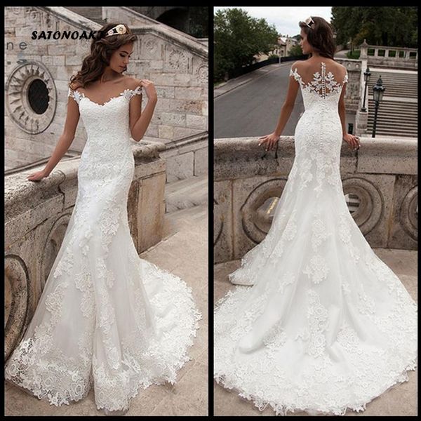satonoaki 2020 white mermaid wedding dress sleeveless appliqued tulle buttons back boho wedding gown long train bride dress
satonoaki 2020 white mermaid wedding dress sleeveless appliqued tulle buttons back boho wedding gown long train bride dress