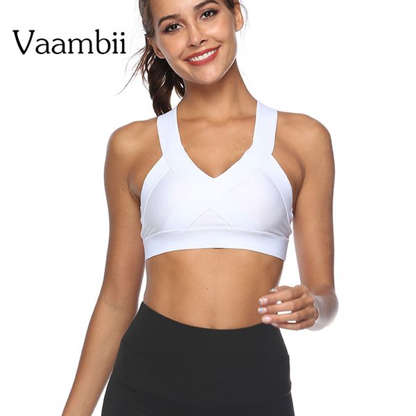gym clothing sports bra women wire push up brasiere high impact shockproof yoga running vest wide strap bras shirt sportwear, White;black
gym clothing sports bra women wire push up brasiere high impact shockproof yoga running vest wide strap bras shirt sportwear, White;black