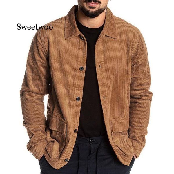 men's fashion winter jacket autumn fashion coat casual long sleeve solid corduroy casual blouse, Black;brown
men's fashion winter jacket autumn fashion coat casual long sleeve solid corduroy casual blouse, Black;brown