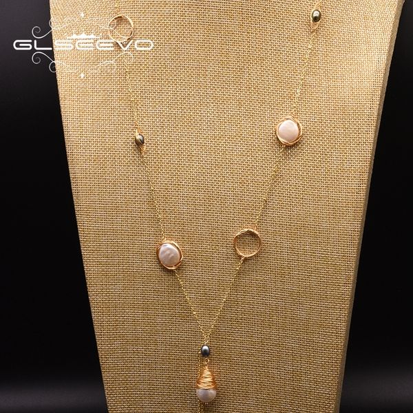 glseevo natural fresh water pearl long pendant necklace for women winter women accesories jewellery collares de moda 2019 gn0158, Silver
glseevo natural fresh water pearl long pendant necklace for women winter women accesories jewellery collares de moda 2019 gn0158, Silver