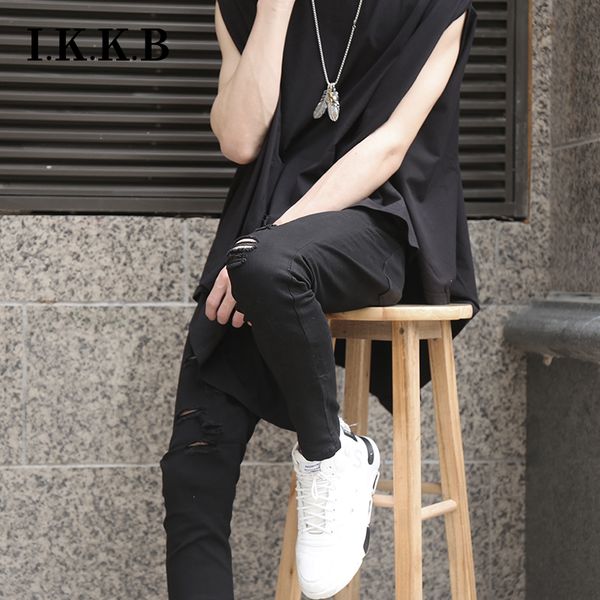 ripped jeans super high elastic dance performance jiufen pants beggar pants summer black thin matching man
ripped jeans super high elastic dance performance jiufen pants beggar pants summer black thin matching man