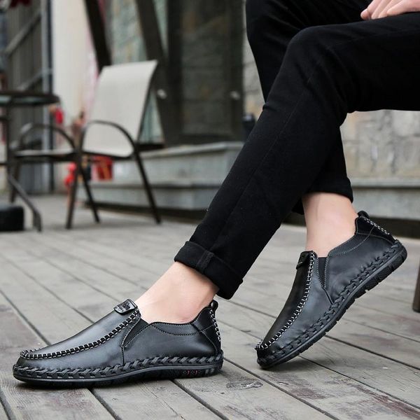 genuine leather male shoes suede loafer official shoes gentle mens travel walk shoe casual comfort breath shoes for men high quality, Black
genuine leather male shoes suede loafer official shoes gentle mens travel walk shoe casual comfort breath shoes for men high quality, Black