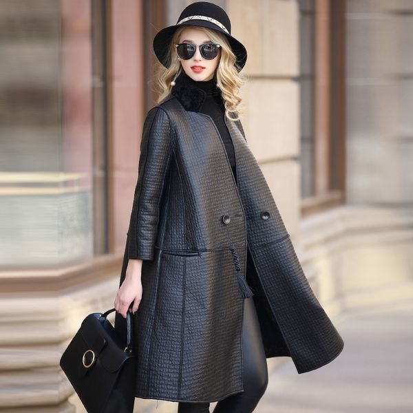 genuine leather jacket sheepskin two side wear real leather jacket women korean winter coat women chaqueta mujer 1889 yy811, Black
genuine leather jacket sheepskin two side wear real leather jacket women korean winter coat women chaqueta mujer 1889 yy811, Black
