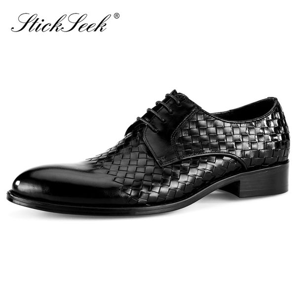 new arrival genuine leather formal dress weaved man derby shoes round toe laces breathable men's office oxford footwear sk184, Black
new arrival genuine leather formal dress weaved man derby shoes round toe laces breathable men's office oxford footwear sk184, Black