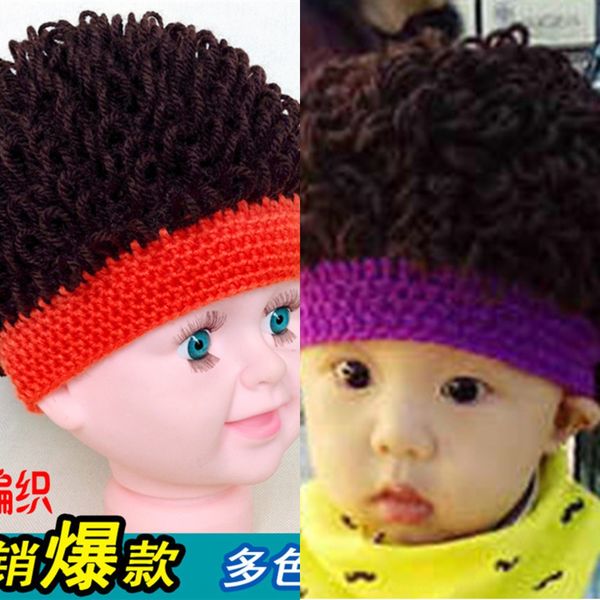 handmade cotton wool cap wig baby cap boys' and girls' wig baby hat thickened tide hat, Yellow
handmade cotton wool cap wig baby cap boys' and girls' wig baby hat thickened tide hat, Yellow