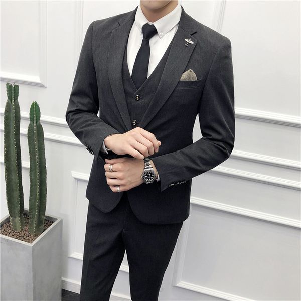 spring and autumn new men's suit three piece business professional formal dress bridegroom man wedding men's suit, White;black
spring and autumn new men's suit three piece business professional formal dress bridegroom man wedding men's suit, White;black
