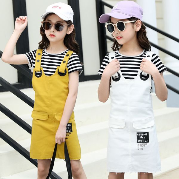 girls jumper dress two-piece suit dress summer girl short sleeve dress girl suspenders girls outfits kids clothes girls clothes t200707, White
girls jumper dress two-piece suit dress summer girl short sleeve dress girl suspenders girls outfits kids clothes girls clothes t200707, White