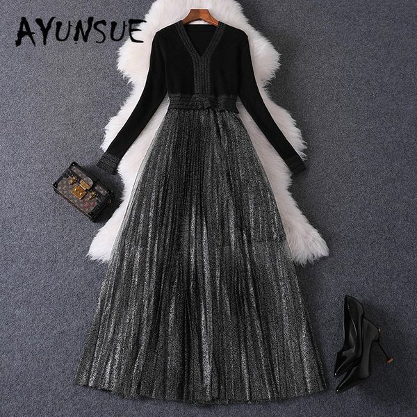 party dress women spring autumn dress womenclothes 2020 black vintage sweater elegant vestidos robe femme yy2502, Black;gray
party dress women spring autumn dress womenclothes 2020 black vintage sweater elegant vestidos robe femme yy2502, Black;gray