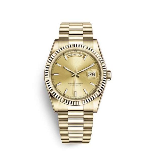 luminous 41mm gold dial automatic mens wristwatches yellow gold fluted bezel president bracelet watch sapphire crystal day and date watches, Slivery;brown
luminous 41mm gold dial automatic mens wristwatches yellow gold fluted bezel president bracelet watch sapphire crystal day and date watches, Slivery;brown