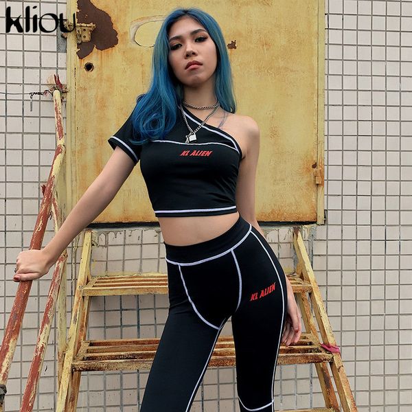 kliou 2 pieces set one-shoulder stripe patchwork letters print camis leggings outfit 2019 female casual elastic waist tracksuit, White
kliou 2 pieces set one-shoulder stripe patchwork letters print camis leggings outfit 2019 female casual elastic waist tracksuit, White
