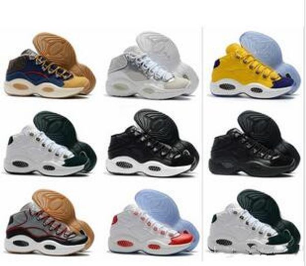 designer shoes Allen Iverson Question Mid Q1 Basketball Shoes Answer 1s Zoom mens running Athletic shoes luxury Elite Sport Sneakers EU40-46