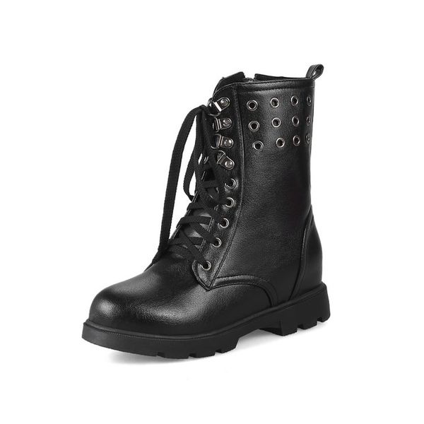 kalenmos biker boots women block mid heel zip mid calf boots platform autumn winter shoes women classic size 34-43, Black
kalenmos biker boots women block mid heel zip mid calf boots platform autumn winter shoes women classic size 34-43, Black