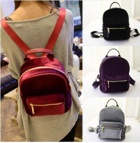 wholesale- teenager girl's bag fashion women velvet backpacks pleuche casual style girls zipper bags school backpack
wholesale- teenager girl's bag fashion women velvet backpacks pleuche casual style girls zipper bags school backpack