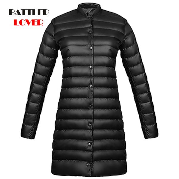 winter long ultra light down coat women white duck down jacket spring vintage slim thin casual button stand collar autumn coat, Black
winter long ultra light down coat women white duck down jacket spring vintage slim thin casual button stand collar autumn coat, Black