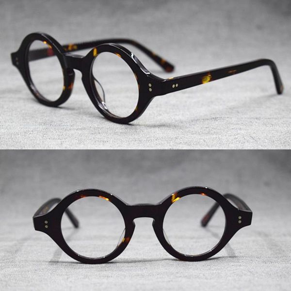 hand made vintage small 38mm round eyeglass frames acetate optic myopia rx able glasses, Black
hand made vintage small 38mm round eyeglass frames acetate optic myopia rx able glasses, Black