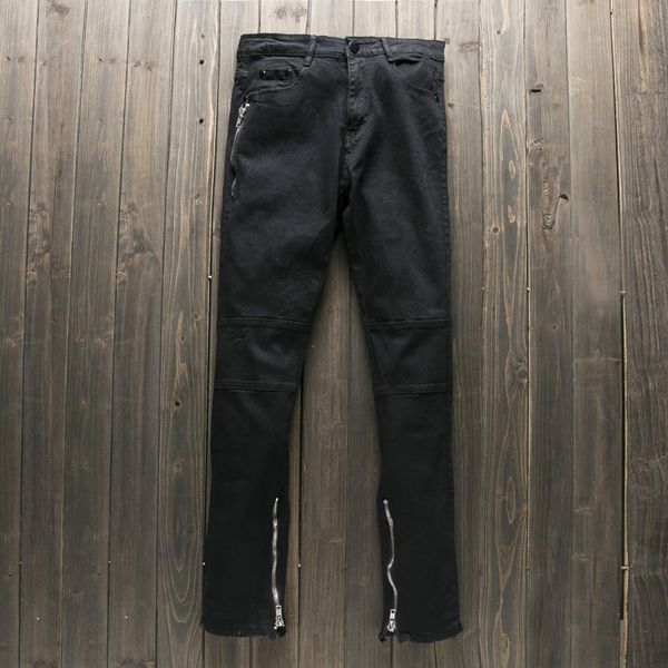 zippers jeans trousers men fashion denim jeans slim masculino, Blue 
zippers jeans trousers men fashion denim jeans slim masculino, Blue
