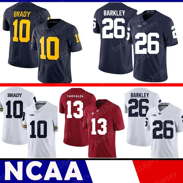 Penn tate nittany lion 26 aquon barkley jer ey crim on tide 13 tua tagovailoa michigan wolverine 10 tom brady jer ey ncaa football
Penn tate nittany lion 26 aquon barkley jer ey crim on tide 13 tua tagovailoa michigan wolverine 10 tom brady jer ey ncaa football